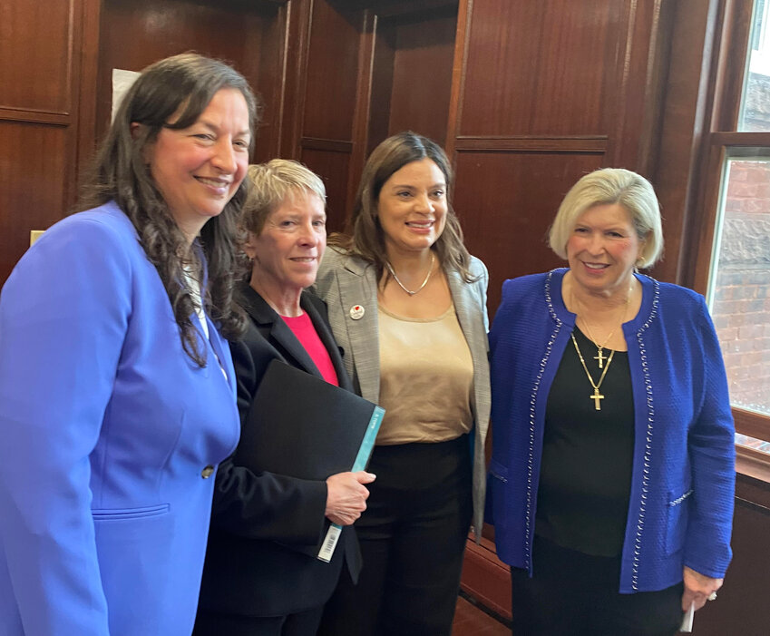 Four women leaders, Dr. Beata Nelken, Carol Ventura, Central Falls Mayor Maria Rivera, and Barbara Papitto, have come together to create 30 units of affordable housing as health care in Central Falls, the first such project of its kind focused on women and children at risk of homelessness.