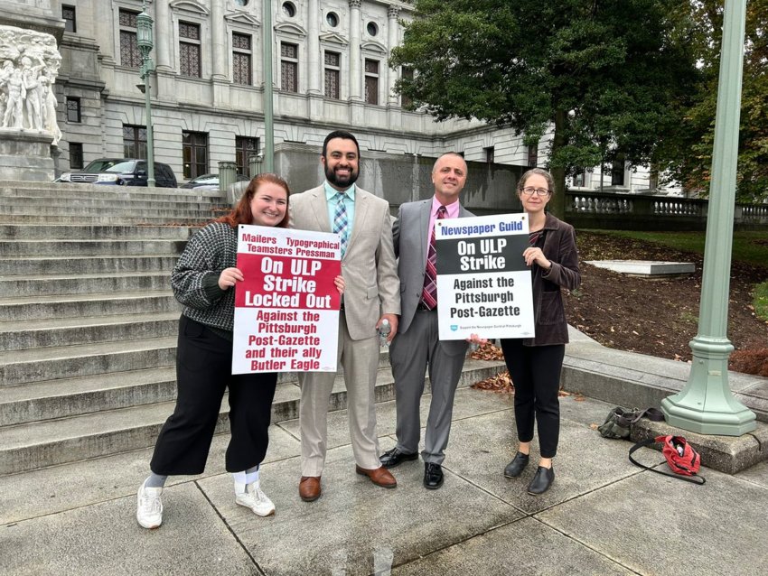 Dozens of Post-Gazette workers cross picket line as newsroom strike enters  Day 2