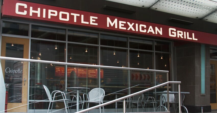 Outside of Chipotle Mexican Grill patio