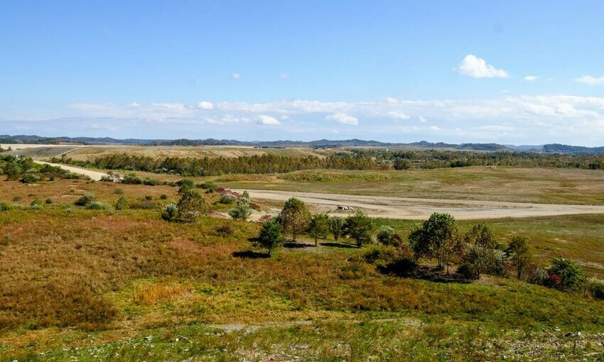 Old Kentucky mine site, landscape