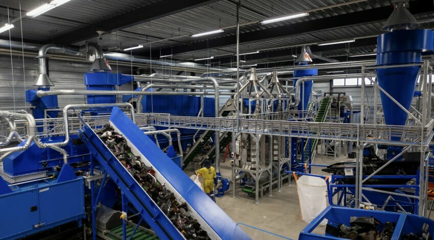 footwear recycling plant