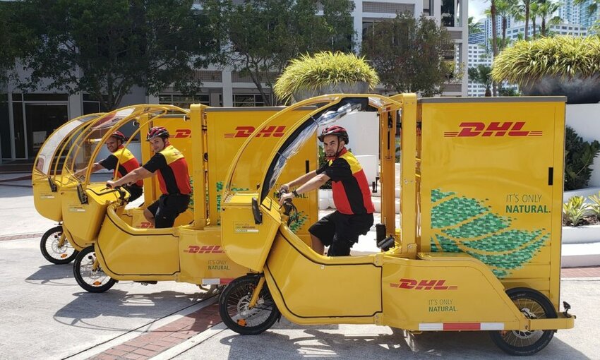 DHL Pilots Electric Cargo Bikes for Deliveries in Miami