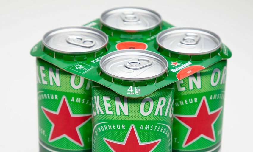 Heineken UK Swaps Plastic Rings for Cardboard Topper