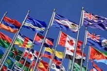 UN flags