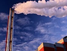 emissions red building