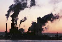 carbon emissions sunset