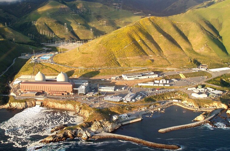 The nuclear-fueled Diablo Canyon Power Plant — in San Luis Obispo County, California.