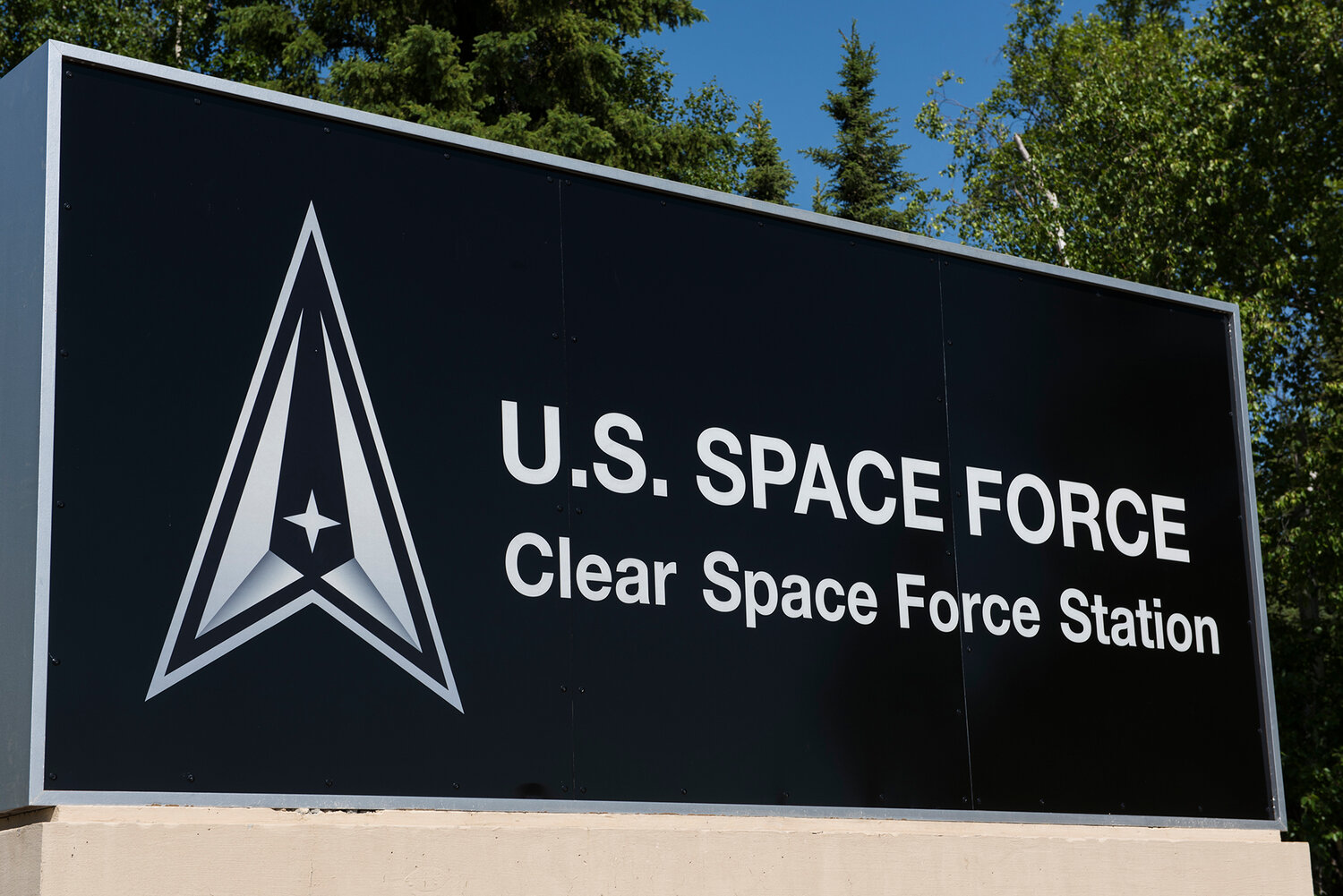 Clear Air Force Station is renamed to Clear Space Force Station, June 15, 2021, Clear SFS, Alaska. The renaming of Clear was one of several Air Force space-centric installations to be redesignated as Space Force installations to establish a distinct culture and identity for the Space Force.