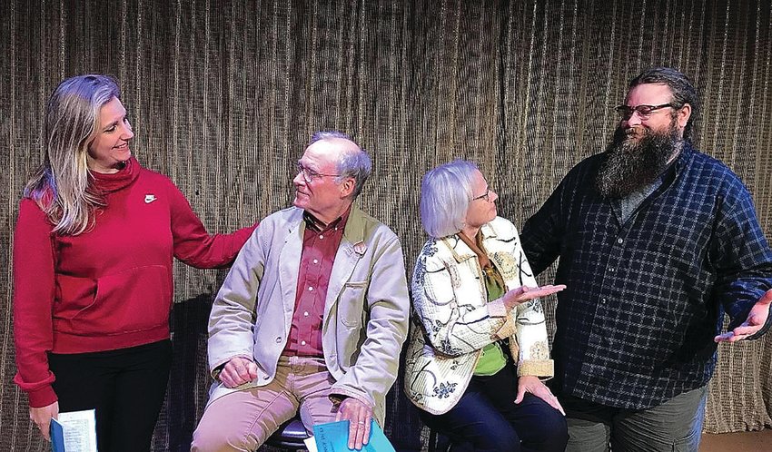 Stephanie Bussan, Robert Armstrong, Cathie Harms and Mike Blaum will present &ldquo;Romance in D&rdquo; at the Galena Center for the Arts on Wednesday, May 11. This is the first table reading at the center&rsquo;s new location.