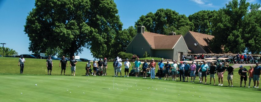The participants in the Galena Area Chamber of Commerce Golf Outing in June.