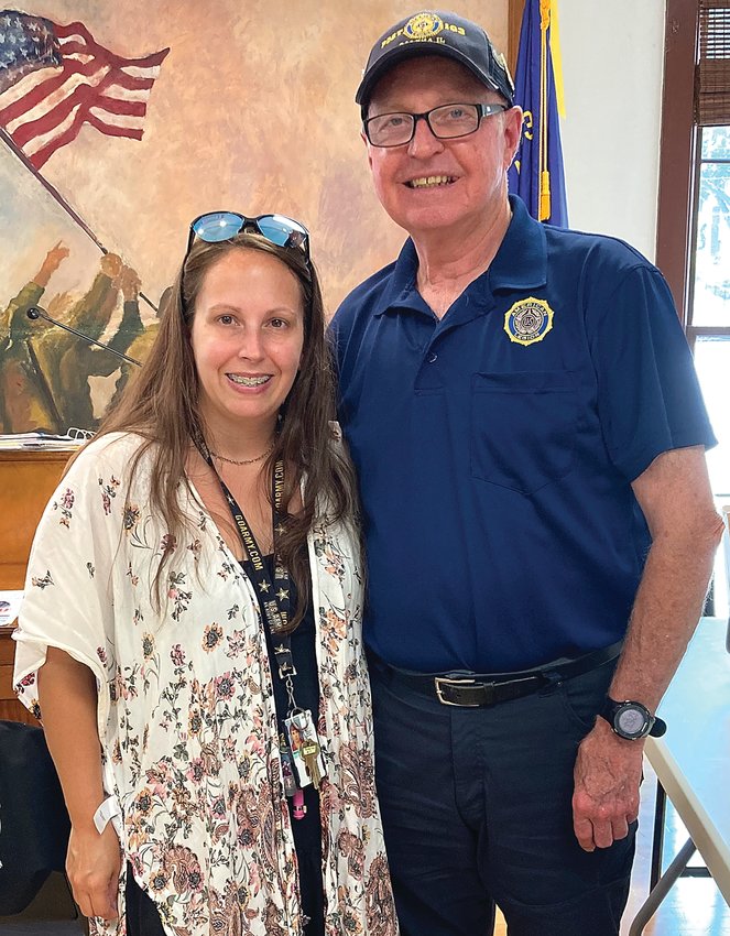 Tina Paggi, Veterans Service Officer, Illinois Department of Veterans Affairs, was the guest speaker for Galena&rsquo;s Fickbohm-Hissem Post 193 monthly meeting. Paggi explained how her office assists local veterans. Paggi holds office hours in Galena once per month.