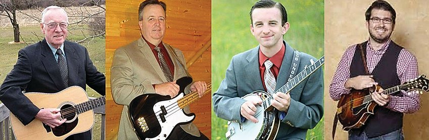 Bluegrass Express: From left, Gary, Greg and Jacob Underwood and Nick Dumas.
