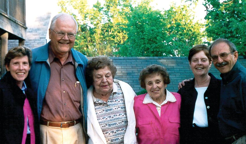 Dick Auman, Galena, always remembers James Wright as being a caring man with friends and family. In this get-together are Susan and James Wright; Myrtle Wright, James&rsquo; mother; Gert Auman, Dick&rsquo;s step-mother; and Mary and Dick Auman.