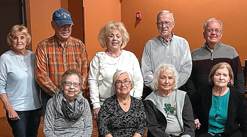 The Hanover High School class of 1962 had a 60th reunion at Manny&rsquo;s Pizza in Savanna on Oct. 21. Attending were, back from left, Patsy (Musselman) Geiger, Jack Miller, Rosemary (Leighton) Haring, John Donnan, Tom Jones; and front, from left, JoAnn (Hacker) Kyes, Mary (Green) Turner, Nellie (Wild) Bainbridge and Trudy (Hamil) Miller.