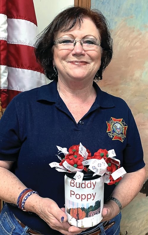 Darlene Leifker, Galena VFW Auxiliary Post 2665, secretary, prepares for Buddy Poppy distribution which is Friday and Saturday, Nov. 11-12 at Tammy&rsquo;s Piggly Wiggly 8 a.m. to 6 p.m. The event helps honor and make a difference for veterans and their families.