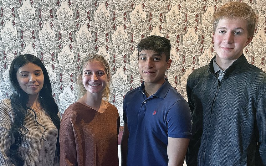 On Friday, Feb. 17, the Rotary Club of Galena hosted its Paul Kindig Student of the Quarter luncheon for the first time since the start of the COVID-19 pandemic. The four students honored included Camila Moncada, Warren; Maggie Carter, Stockton; Jose Hernandez, Galena; and Derrick Distler, Scales Mound. The student of the quarter is given quarterly to a sophomore student in each of the county&rsquo;s school districts who has put forward effort to improve. The student of the quarter honorees from East Dubuque and River Ridge will be honored in April.