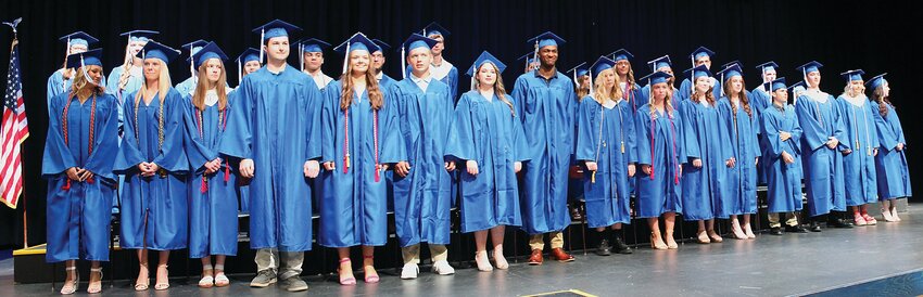 The Southwestern Wildcats class of 2023 posed following their high school graduation ceremony on Sunday, May 21.