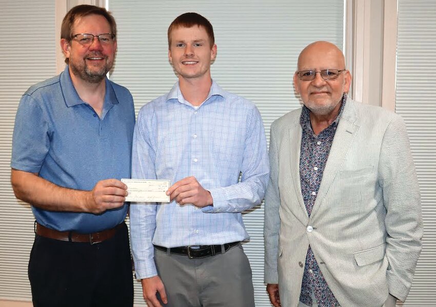The Bed and Breakfast Inns of Galena (BBIG) recently presented a check for $750 to the Kiwanis Club of Galena to help support its Fourth of July fireworks celebration this year. From left: Paul Kolimas, BBIG president and owner of the Cloran Mansion Bed &amp; Breakfast; Austin Gerlich, president of the Kiwanis Club of Galena; and Mark Tierno, BBIG member and owner of Farmer&rsquo;s Guest House.