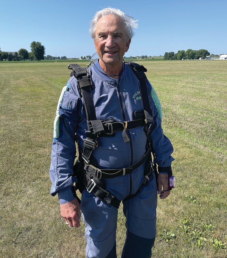 Bob Christensen jumped out of an airplane to celebrate his 90th birthday.