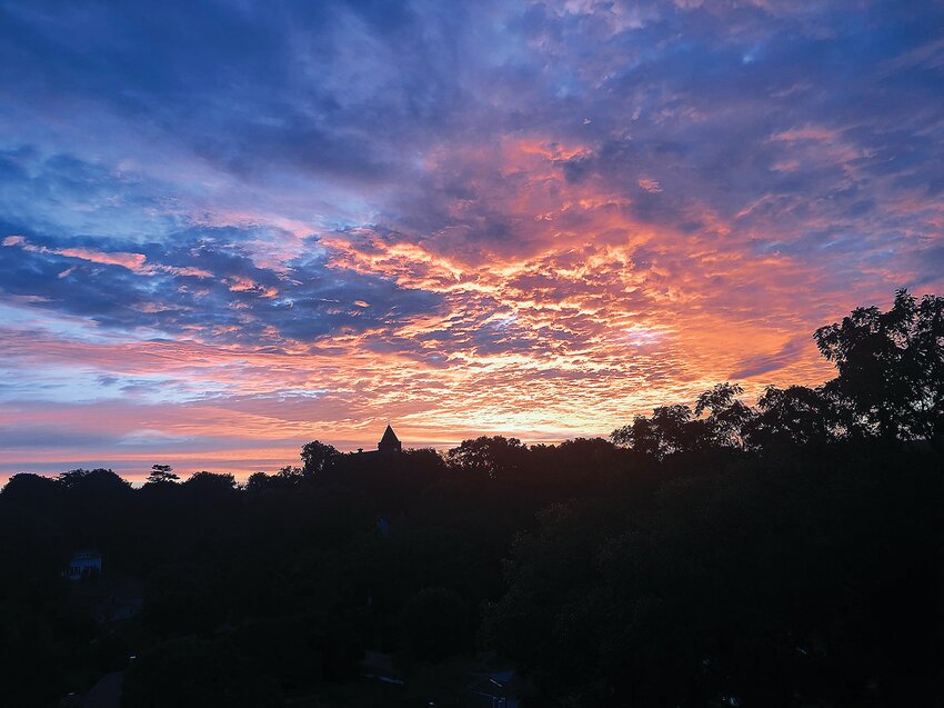This photo submitted to the Gazette shows the sunrise on Sept. 5.