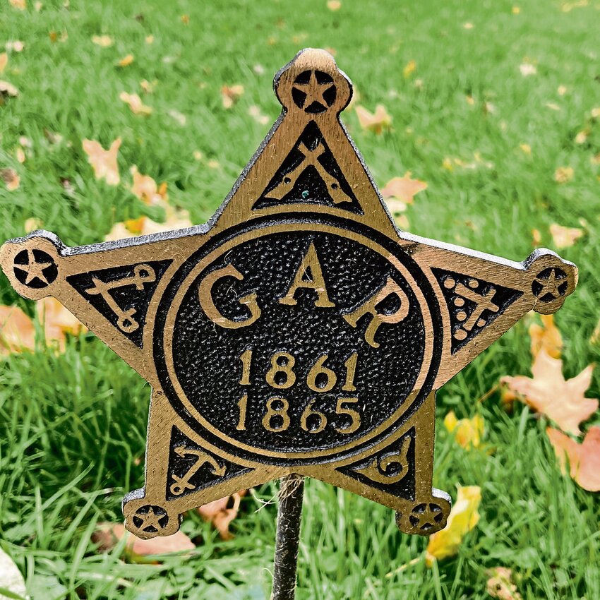 A G.A.R. marker in Old City Cemetery in Galena. Mike Jones photo