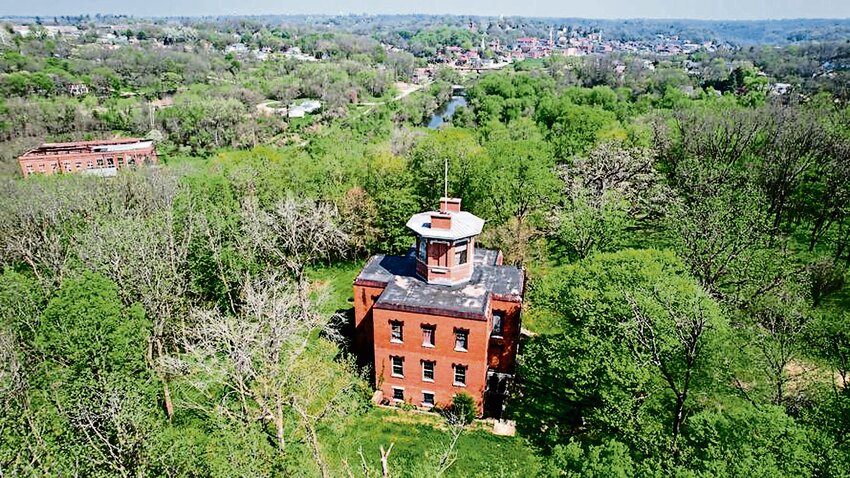 The Marine Hospital, which from 1912-1933, was used as the Nash Sanitarium for long-term care of tuberculosis patients is shown in a recent drone photo.