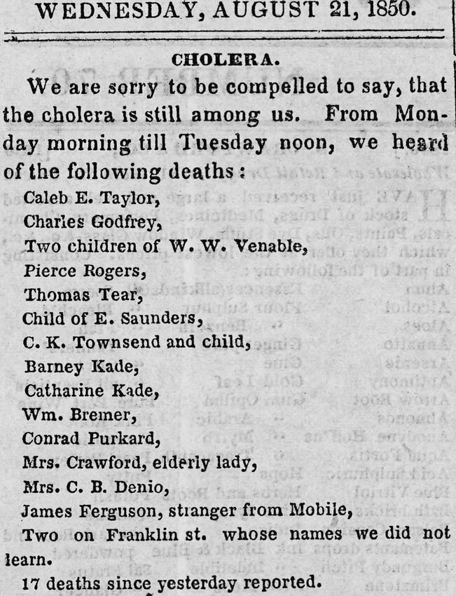 Galena Daily Advertiser, Aug. 21, 1850