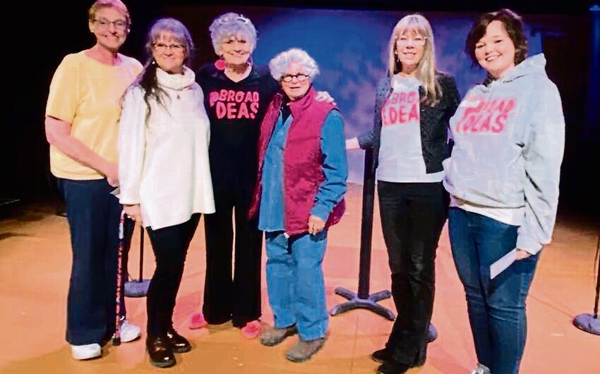 Broad Ideas awards several scholarships to women involved in the arts each year. Broads 2024 scholarship winners are from left: Jane Kitazaki, Amy Laskye, Cathie Ellsbree, presenter, Gail Chavenelle, Susan Newman and Nicole Nutter.