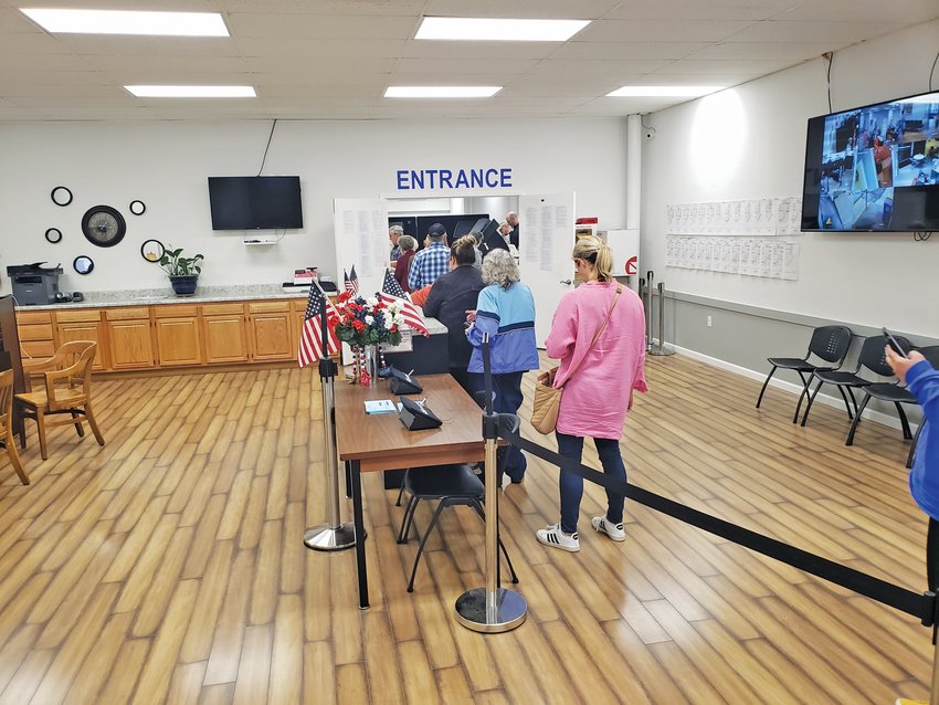Voters were lined up Monday at the Boone County Election Center for the final day of early voting.