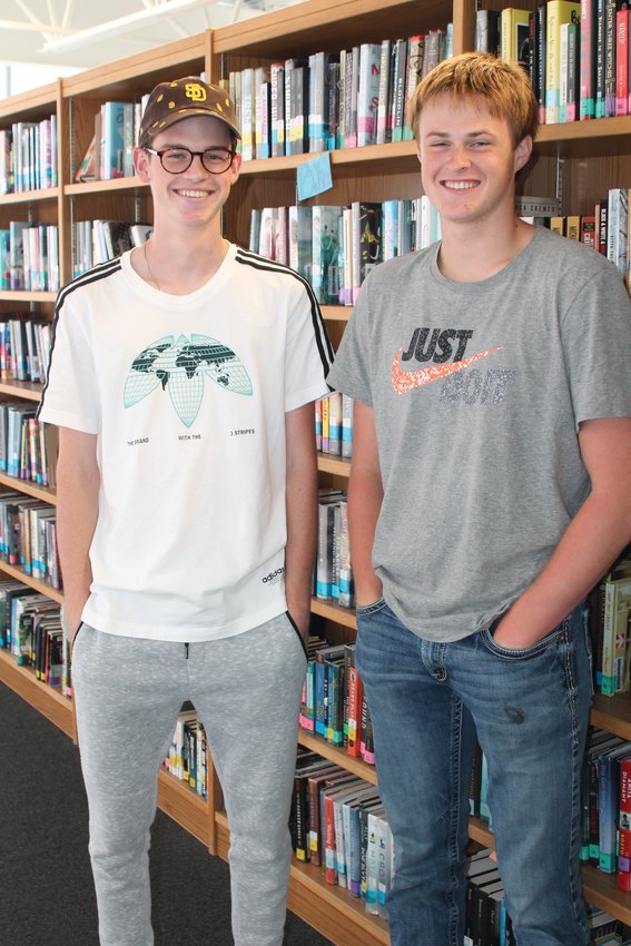 Luke Vail (left) and Dason Hensley, both students at Valley Springs, have been named as Semifinalists in the National Merit Scholarship Program.