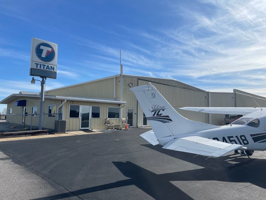 1.21 FBO   Donna Braymer/Staff   The Fixed Base Operator is basically a gas station and convenience store for pilots and airplanes. Owner Taylor Scott has several aviation businesses based out of the Harrison location.