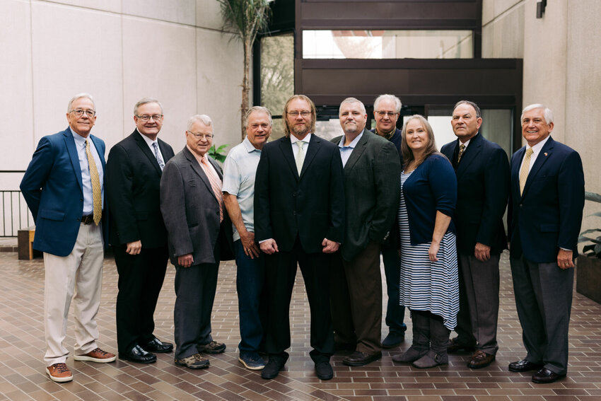 RCO&rsquo;s one-year peer-based residential experience encompasses each aspect of an individual&rsquo;s life through multiple pathways while providing access to all available resources. Board members include Dave Morton (from left), William Tollett, Judge Gordon Webb, Scott Swanson, Rodney Beaver, executive director; Carl Palmer, Dr. Rodney Arnold, Dr. Dawn Phelps, Steve Turner and Bob Largent. Visit RCOzarks.org for more information. CONTRIBUTED PHOTO