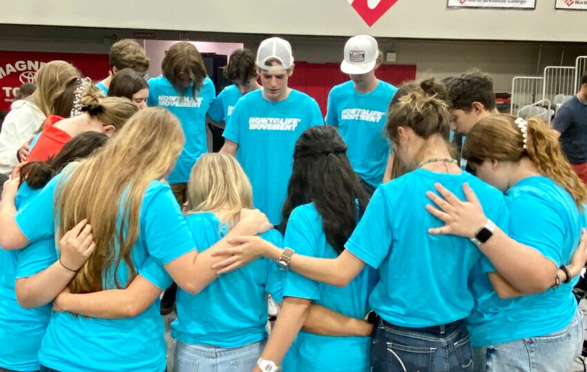The HowToLife Harrison team of young people prayed as a group after the successful sixth annual meeting. The HowToLife movement began in 2015 with Harrison teens leading the movement. Since then, 130 HowToLife events have taken place in 28 different U.S. states, and in seven countries around the world on multiple continents.