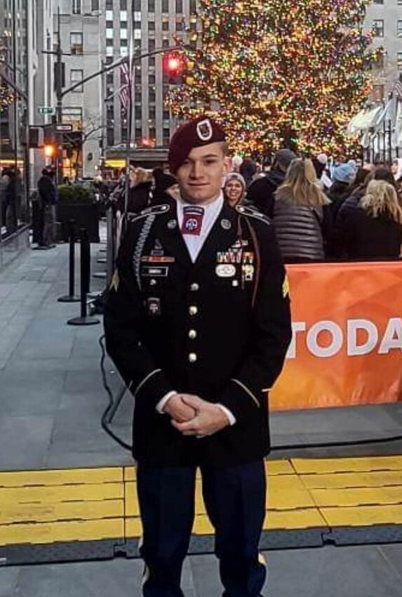 Matthew Smith of Harrison is a member of the Army's 82 Airborne Chorus performed on The Today Show in December, leading to an invitation to audition for America's Got Talent. CONTRIBUTED PHOTO