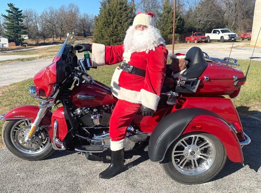 Santa made this appearance at a toy run in 2021. Sunday, Nov. 26 will see ABATE motorcyclists performing this year's toy run from the Harrison Square to the Elks Lodge. ABATE (Arkansas Bikers Aiming Towards Education) is a nonprofit organization that promotes, practices and teaches motorcycle safety and awareness.