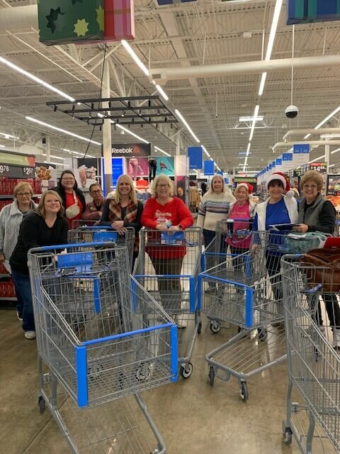 The members of Beta Upsilon had fun shopping during the Shopping Spree for Children in Need Shopping Spree. CONTRIBUTED PHOTO