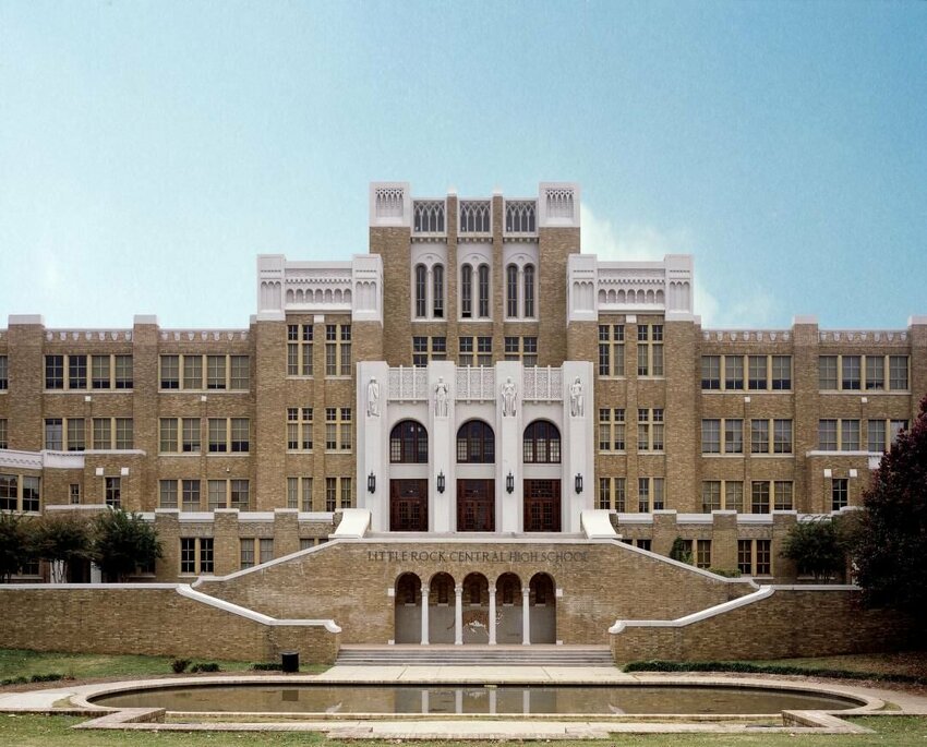 Central High School in Little Rock. In 1957, the school was a political and social focal point when Governor Orval Faubus ordered the Arkansas National Guard to prevent black students from entering the school, in an attempt to thwart integration. CONTRIBUTED PHOTO
