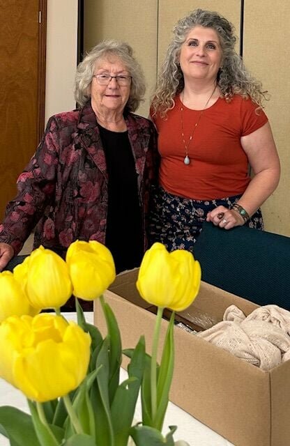 Charlene Breedlove, and her daughter Misty Langdon &mdash; founder of the Remnants Project, entertained the Twentieth Century Club with a showing of the documentary &quot;Big Buffalo Golden Gals&quot; the club's April meeting. CONTRIBUTED PHOTO