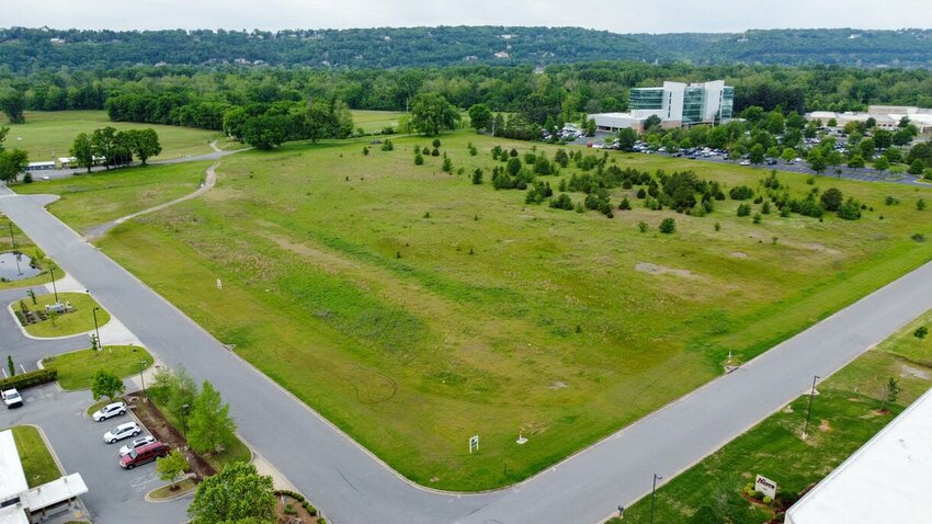 This 19-acre property in North Little Rock has been purchased to serve as the building site of the state's new crime lab. CONTRIBUTED PHOTO