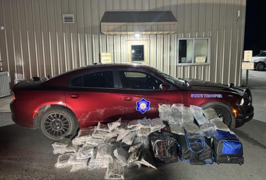 143 pounds of illegal marijuana seized by ASP in Lonoke County. CONTRIBUTED PHOTO