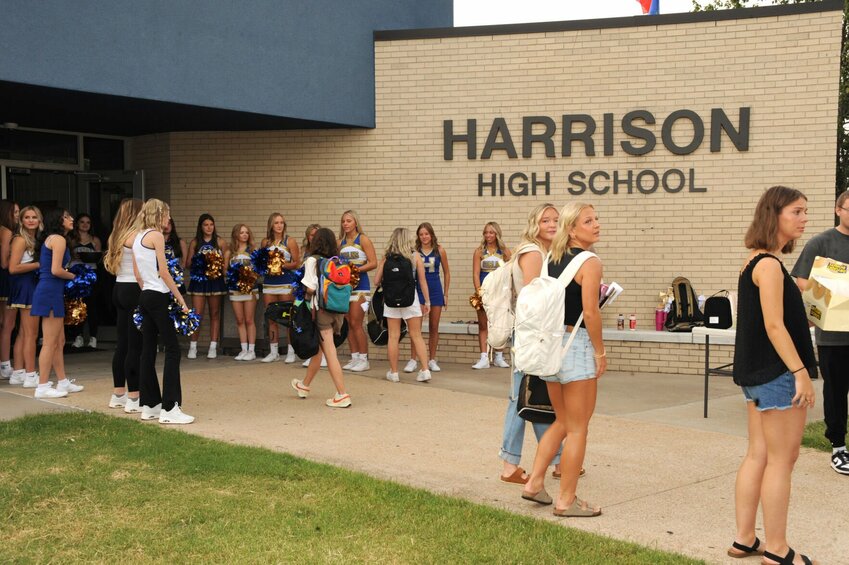 Tuesday, Aug. 13 was the first day for back to school for Harrison High School Sophomores, Juniors, and Seniors. Entering Freshmen went to school for orientation sessions on Monday. CONTRIBUTED PHOTO / LEE H. DUNLAP