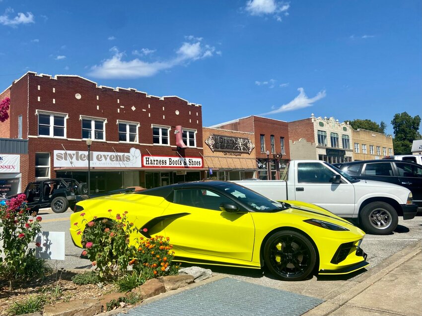 Colorful Corvettes began popping up all over town on Friday for a car show scheduled to take place downtown on Saturday. LORETTA KNIEFF / STAFF