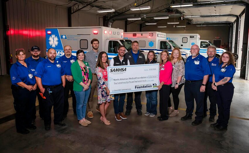 CONTRIBUTED PHOTO


Members of NARMC receive a grant from the Substance Abuse and Mental Health Services Administration. This grant will go towards helping EMS training, including Mental Health First Aid Training.