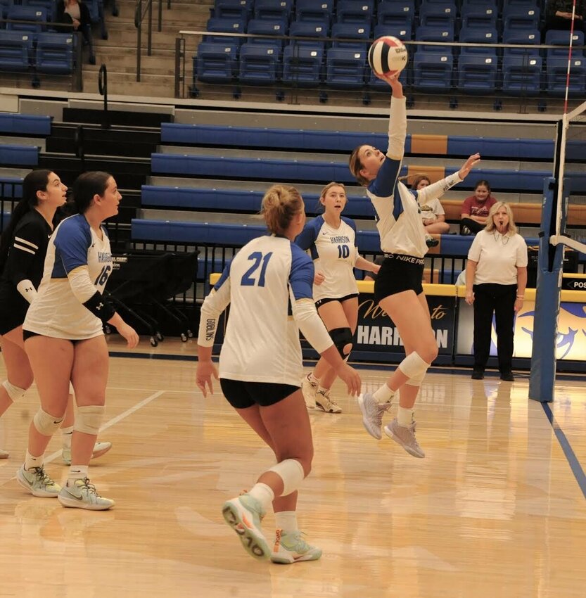 CONTRIBUTED PHOTO/LEE H. DUNLAP


Harrison senior Kalli Noell tips a volleyball in action on Thursday night in Goblin Arena. The Lady Goblins fell to Van Buren in three sets, 25-17, 25-15, 25-14.