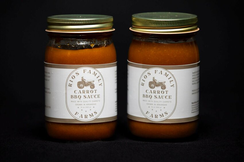 CONTRIBUTED PHOTO


The Arkansas Food Innovation Center packaged 500 jars of Rios Family Farms Carrot BBQ Sauce.