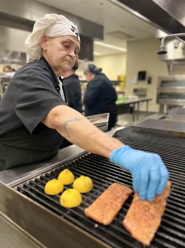CONTRIBUTED PHOTO   Vicky Ferguson from Mount Magazine State Park was part of the team that took the top prize at the 2025 Arkansas State Parks Top Chef competition