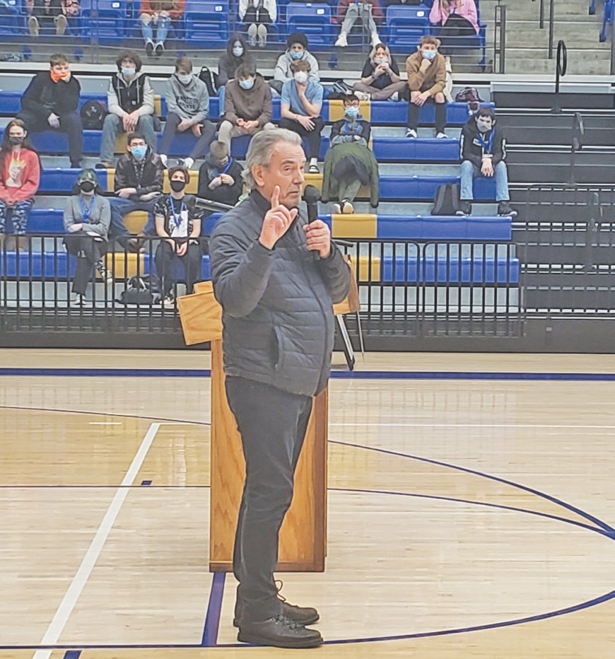 Eric “Victor Newman” Braeden from “The Young and the Restless” daytime drama was the keynote speaker at the MLK Birthday Bash on Friday and told students not to forget what their ancestors meant to the rest of the world.
