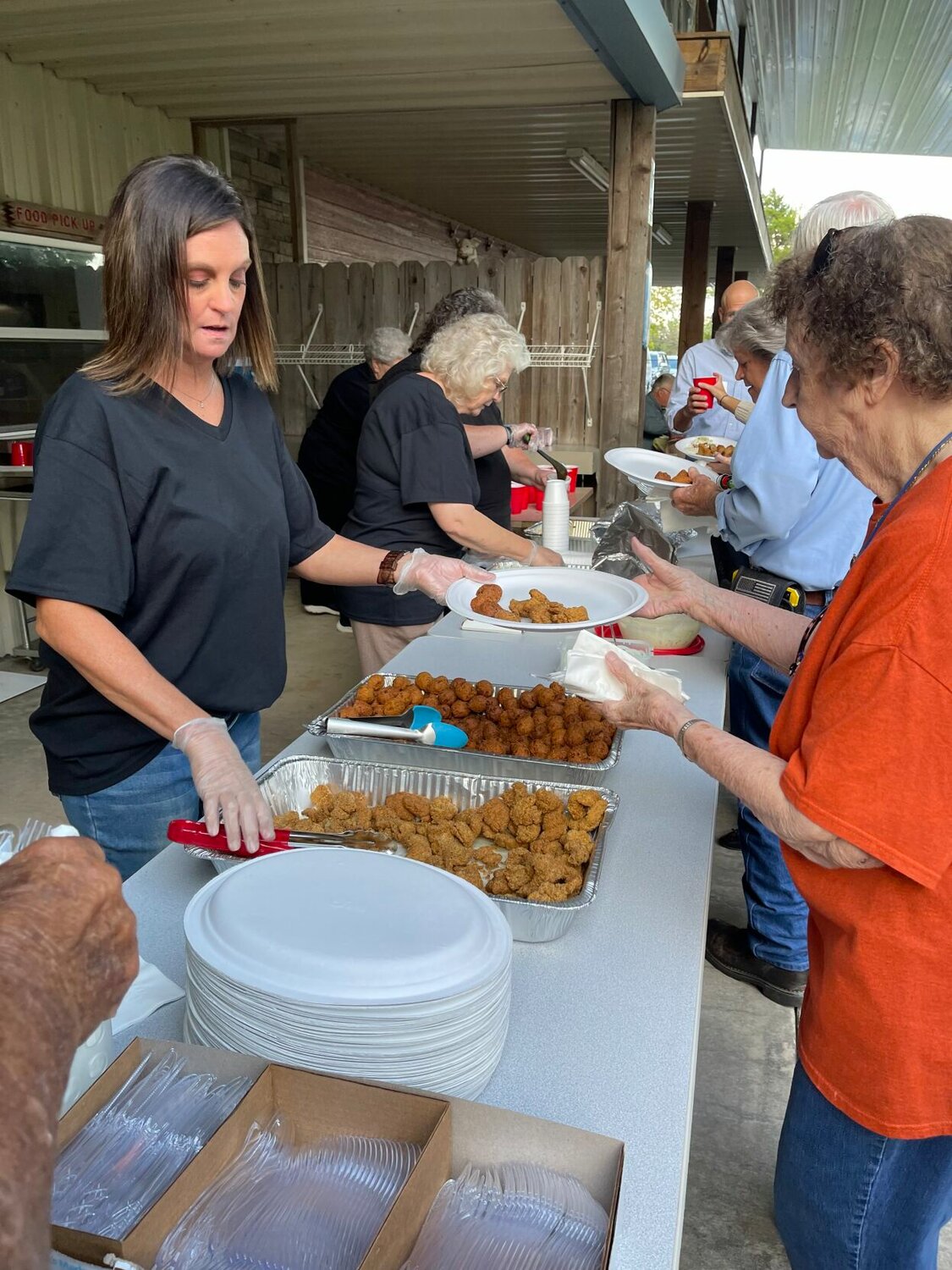 The Gideons provided a catfish meal for pastors appreciation.