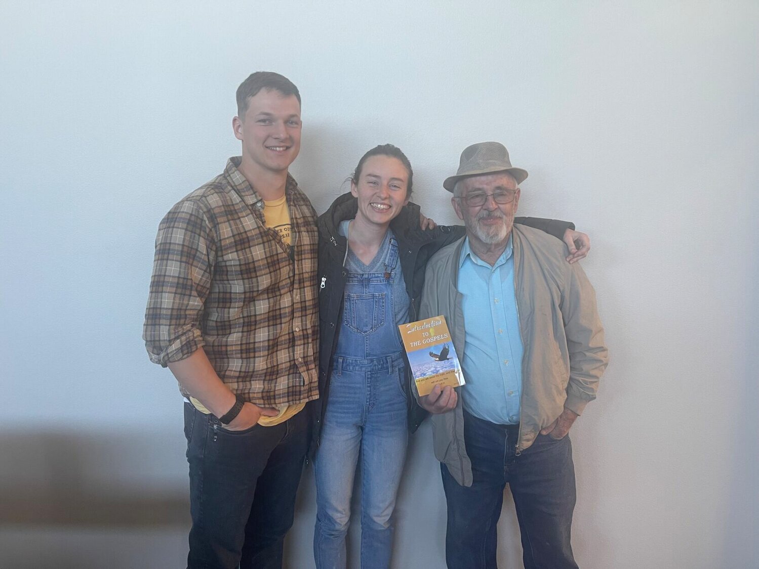The Harrison travelers have returned home safely after spending a month in Kenya, Africa. Talan and Bethany Sailors (from left) and Eugene Saul were able to pass out 12,000 booklets about Jesus Christ in schools, prisons and churches. CONTRIBUTED PHOTO/Donna Braymer


 