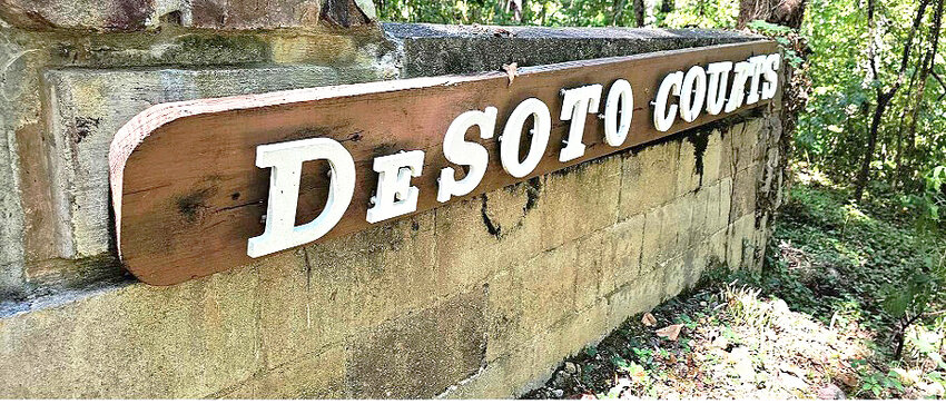 A new DeSoto Courts sign will improve the entrance and reflect the heritage of the THA's oldest and largest court. (THA photo)